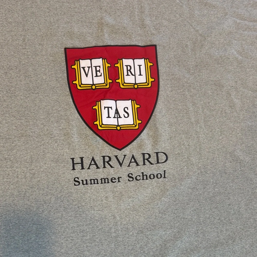 Harvard University Summer School Logo Brands Gray Fleece Blanket